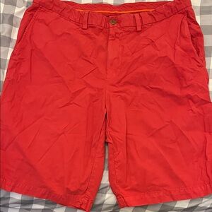 Tommy Bahama Red Flat Front Shorts